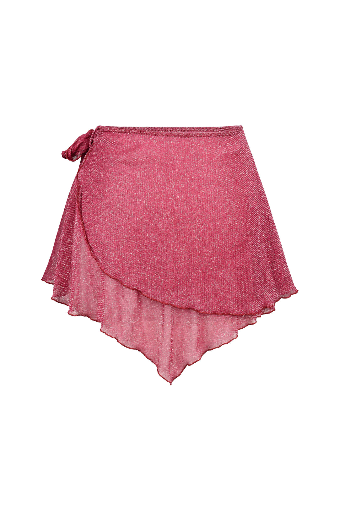 BELLE MESH PIXIE SKIRT - MAROON SPARKLE - Her Pony