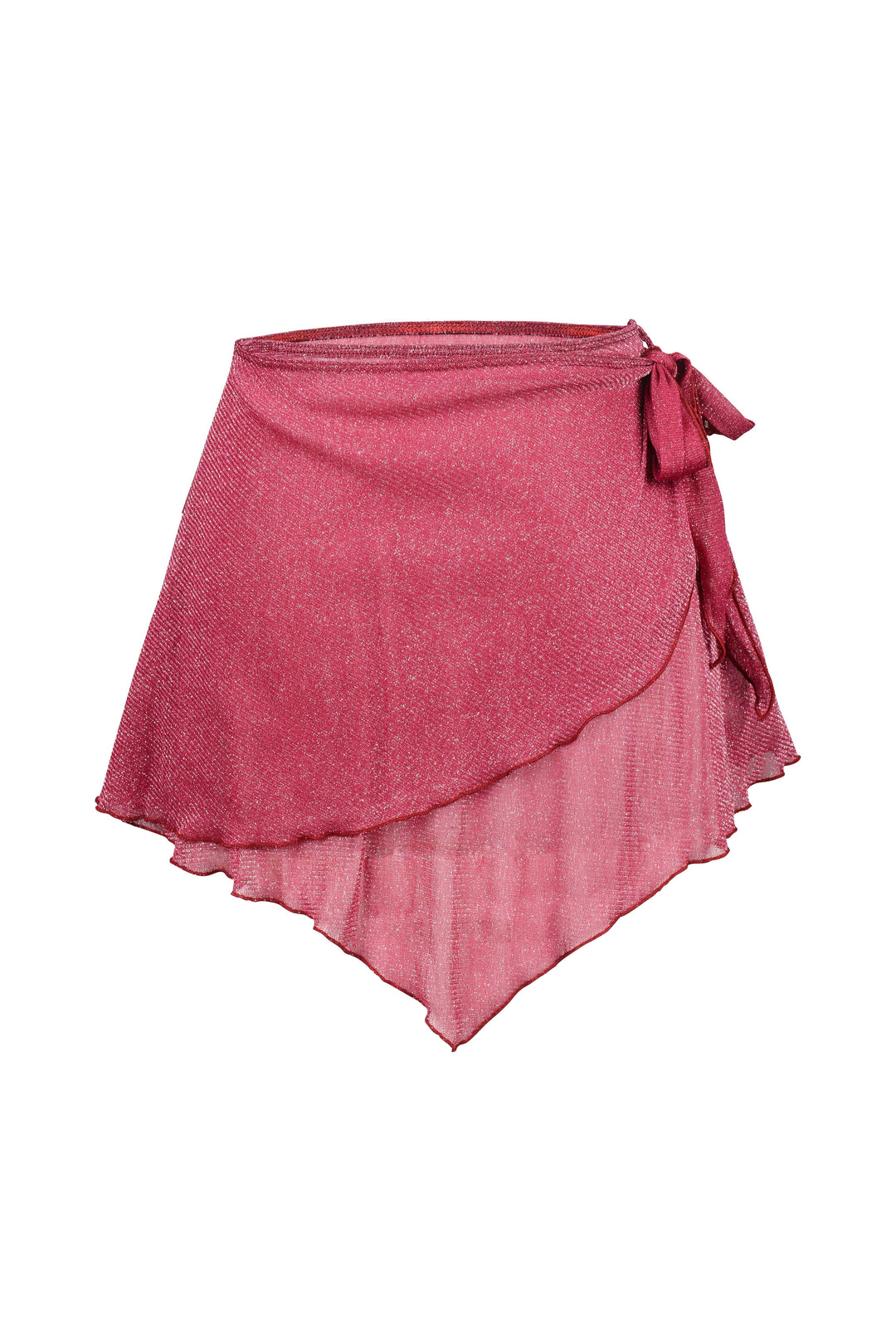 BELLE MESH PIXIE SKIRT - MAROON SPARKLE - Her Pony