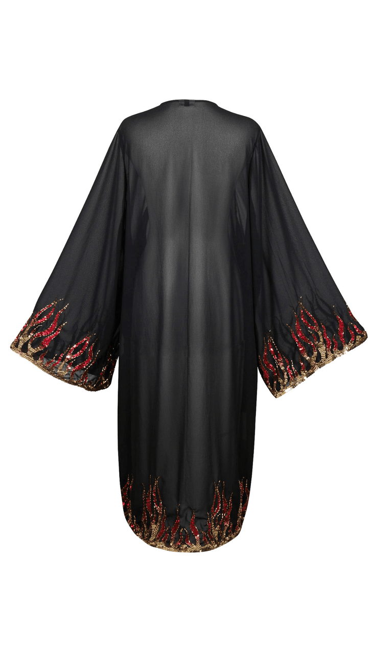 BLAZE SEQUIN SPARKLE KIMONO - LONG - Her Pony