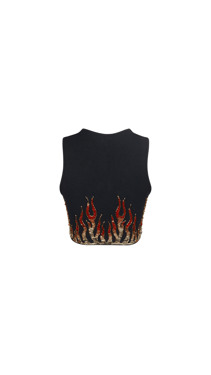 BLAZE SEQUIN SPARKLE MINI CROP - Her Pony