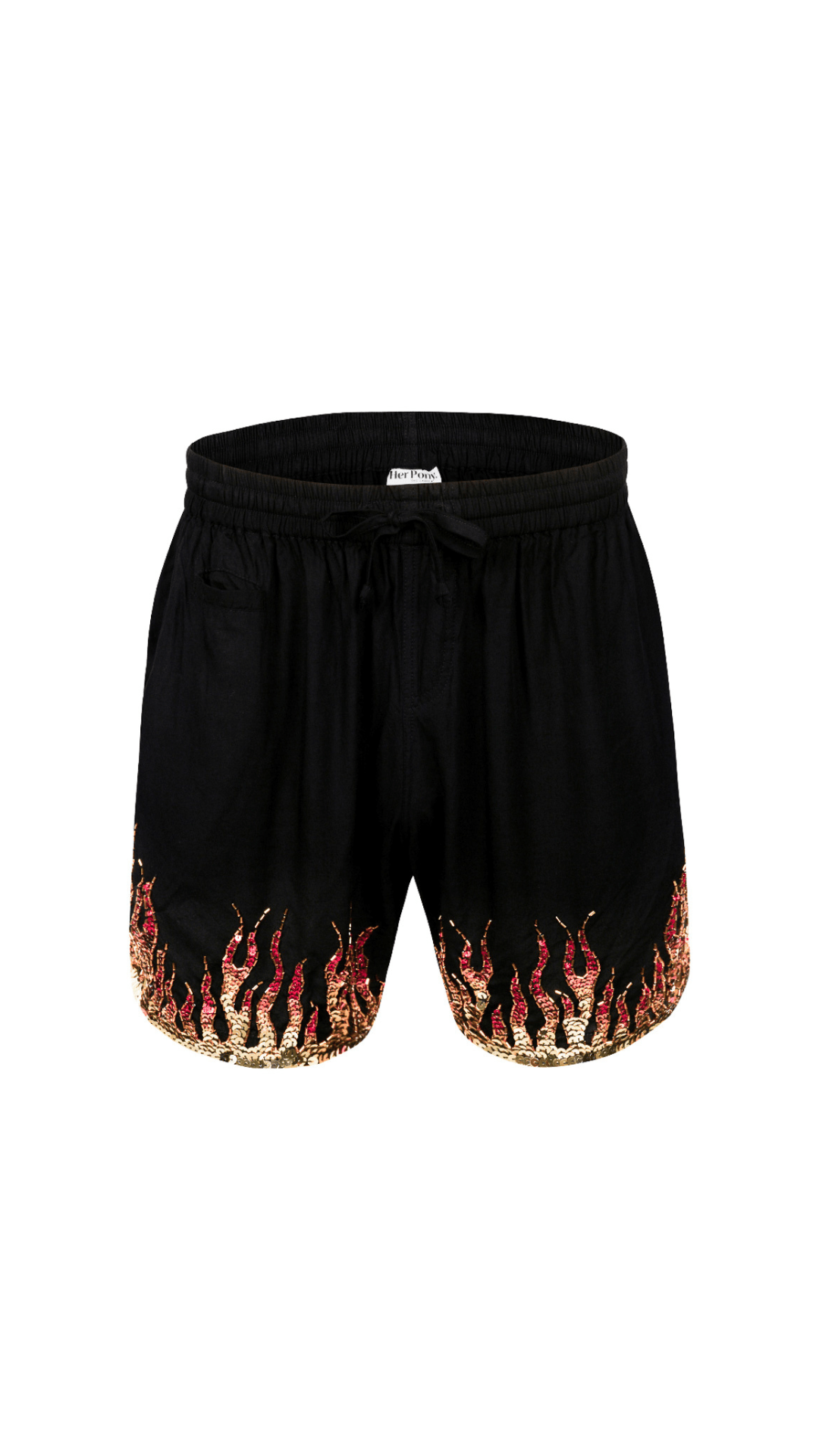 BLAZE SEQUIN SPARKLE UNISEX SHORTS - Her Pony