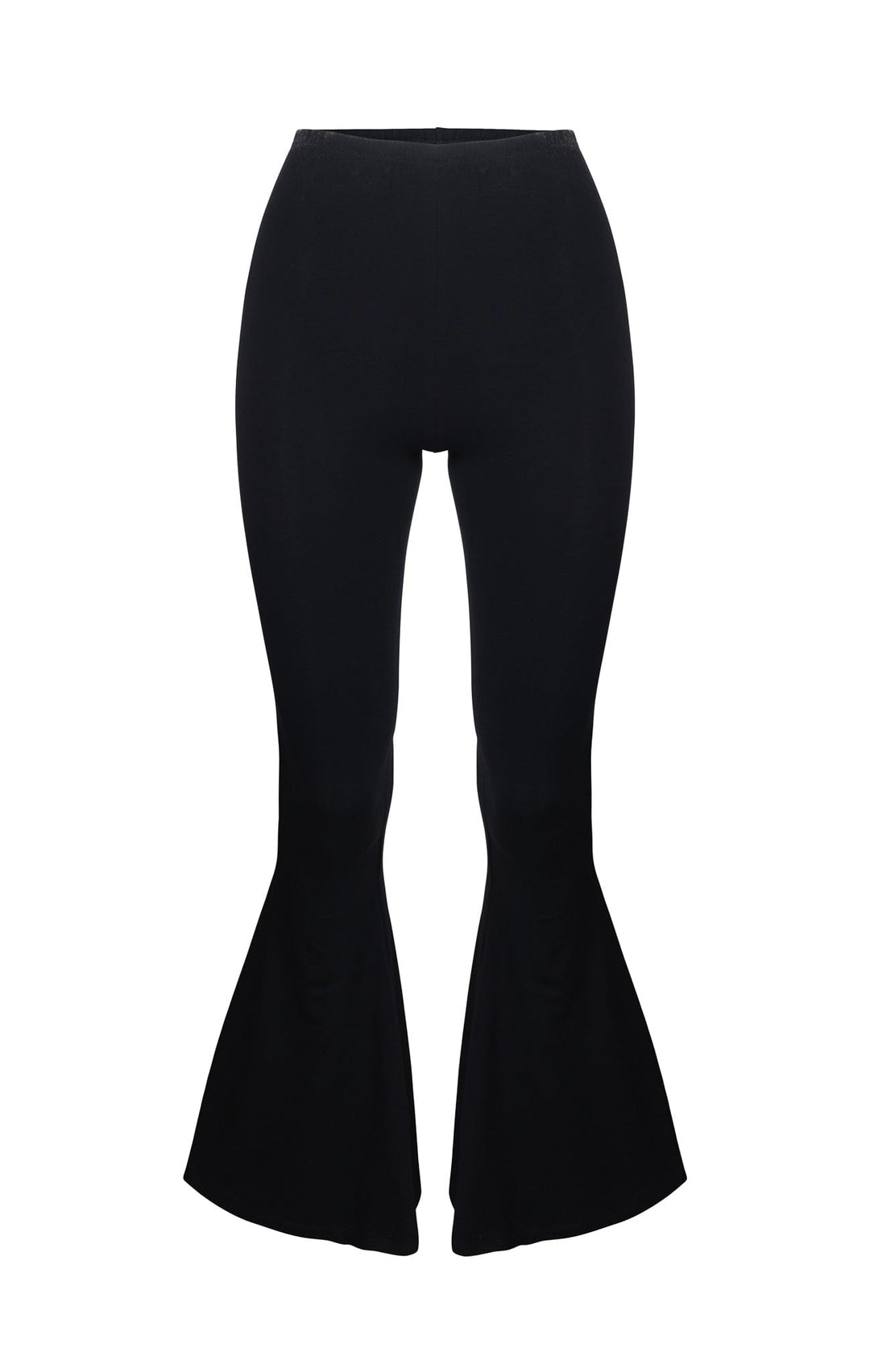 DAHLIA HIGH WAISTED FLARES - BLACK - Her Pony