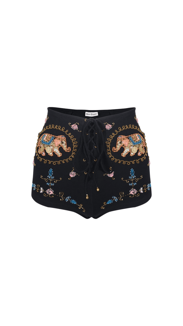 KIAH ELEPHANT HOT PANT SHORTS - Her Pony