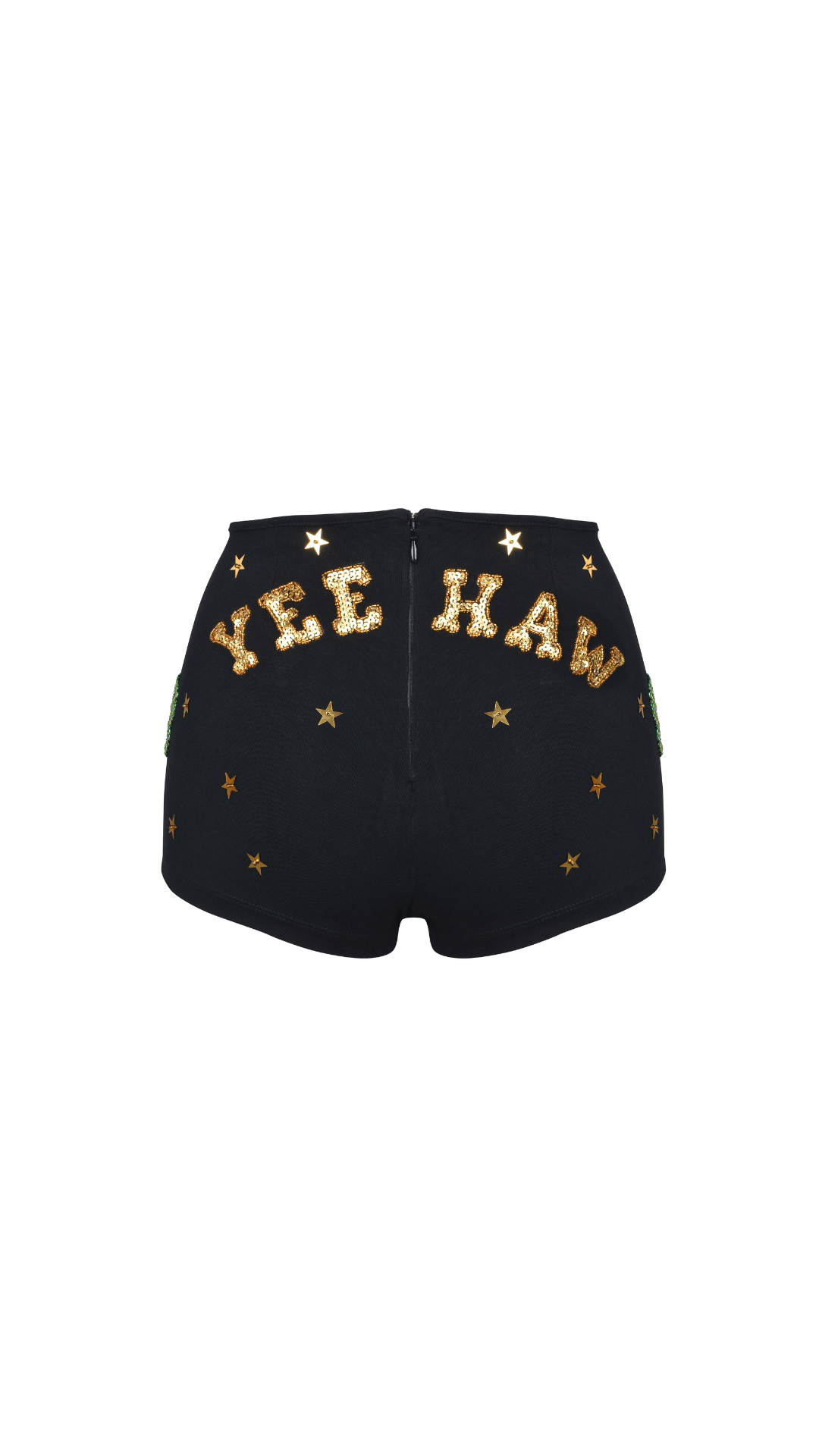 MADE TO ORDER / YEE-HAW WESTERN SPARKLE MINI SHORTS - Her Pony