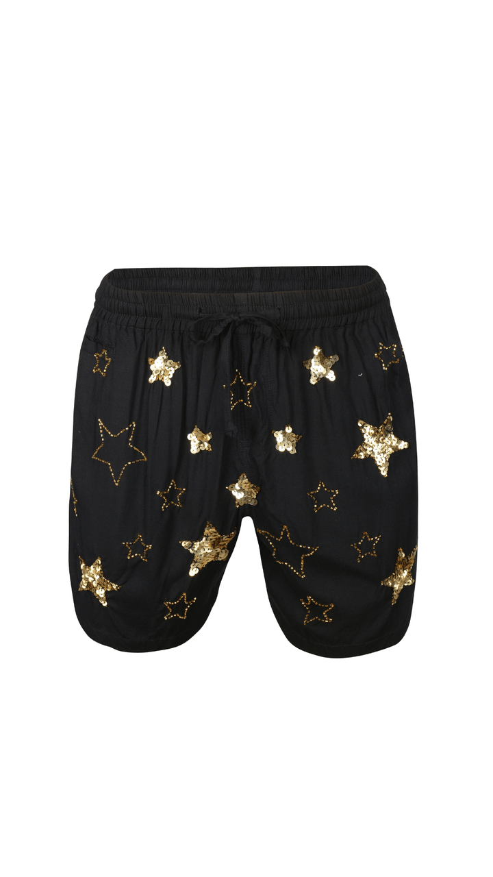 PHOENIX MENS SHORTS - BLACK/GOLD - Her Pony