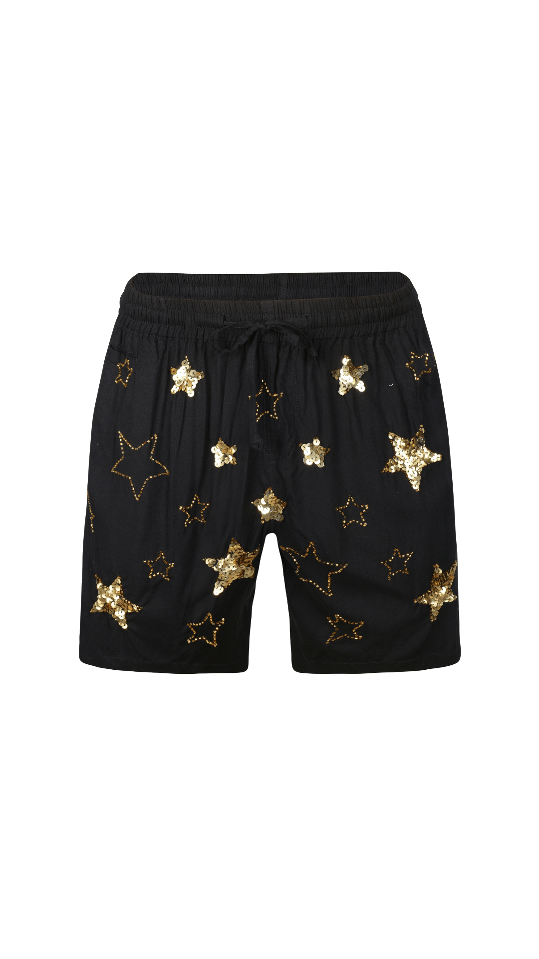 PHOENIX MENS SHORTS - BLACK/GOLD - Her Pony