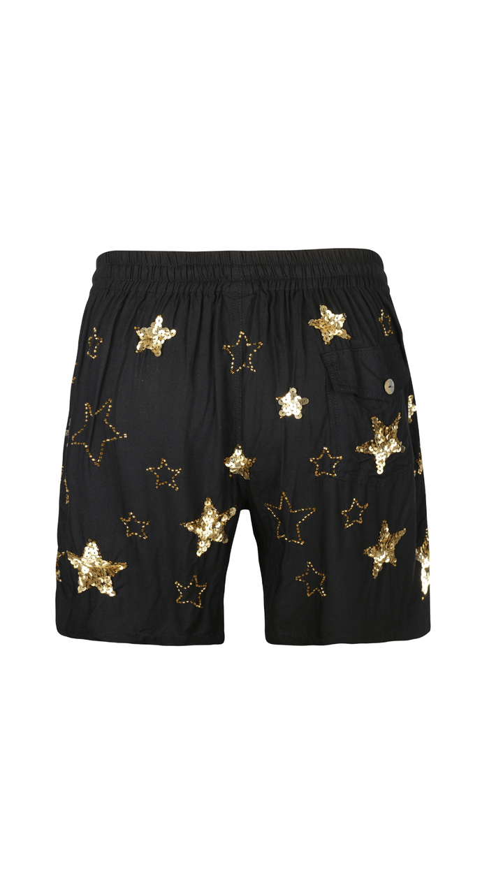 PHOENIX MENS SHORTS - BLACK/GOLD - Her Pony