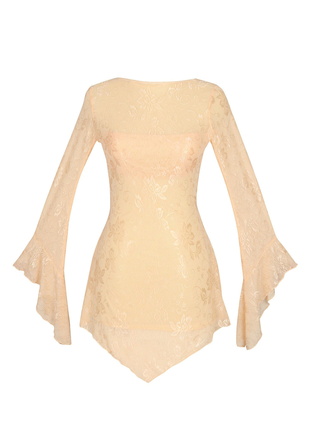 POSY BACKLESS PIXIE DRESS - CREAM LACE - Her Pony