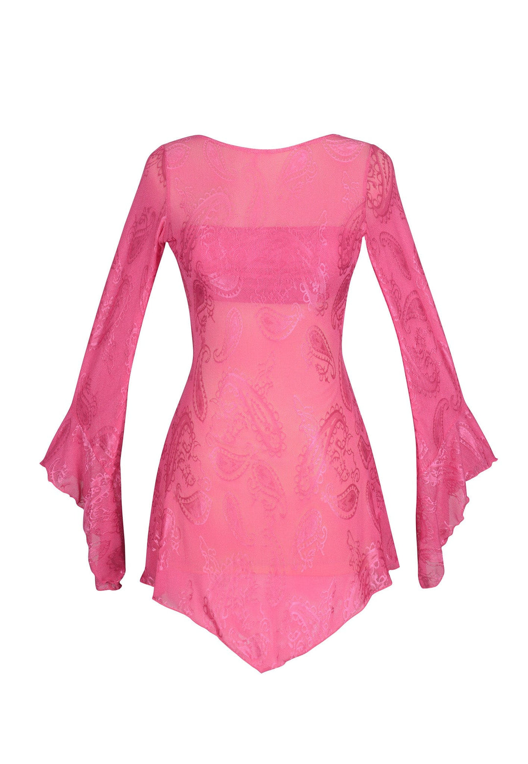 POSY BACKLESS PIXIE DRESS - HOT PINK LACE - Her Pony