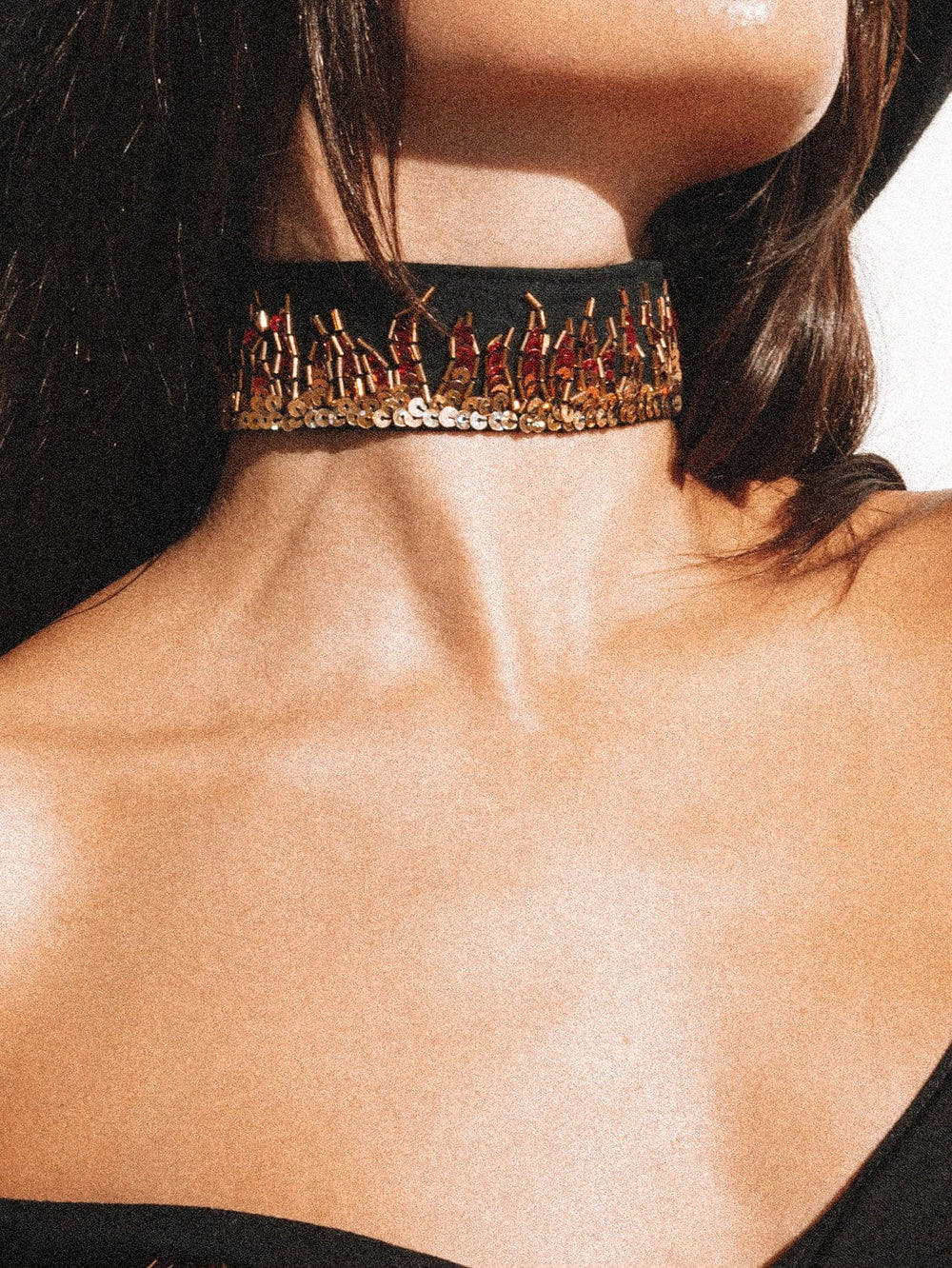 PRE-ORDER / BLAZE SEQUIN SPARKLE CHOKER - Her Pony