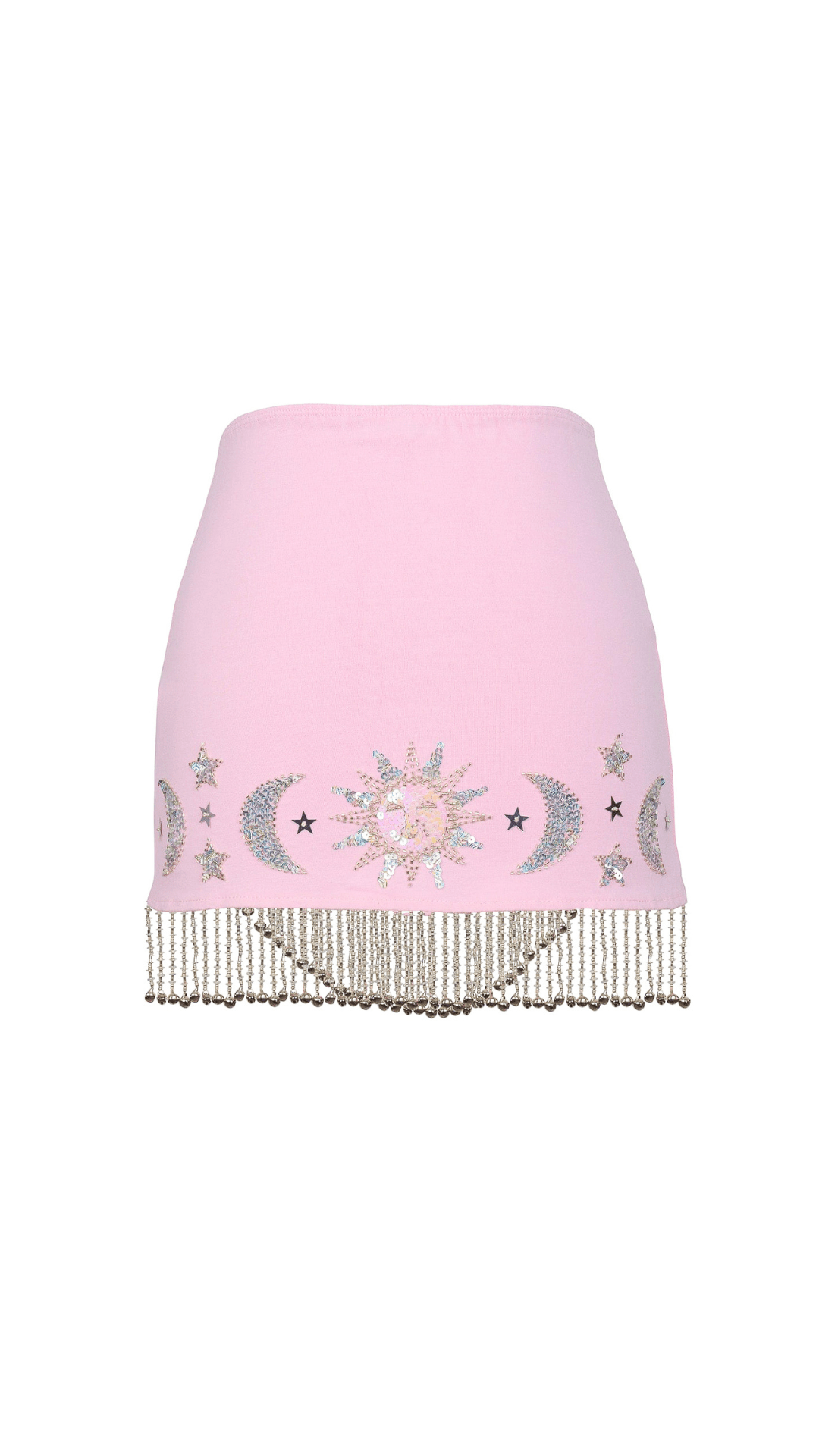 STELLA SEQUIN SPARKLE SHIMMY SKIRT - PINK/SILVER - Her Pony