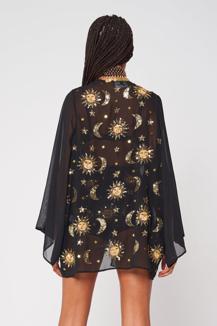 PRE-SALE / STELLA SEQUIN SPARKLE KIMONO - Her Pony